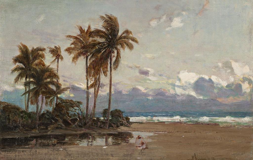 Franklin Peleg Brownell (1857-1946) - Figure by the Sea, St. Kitts