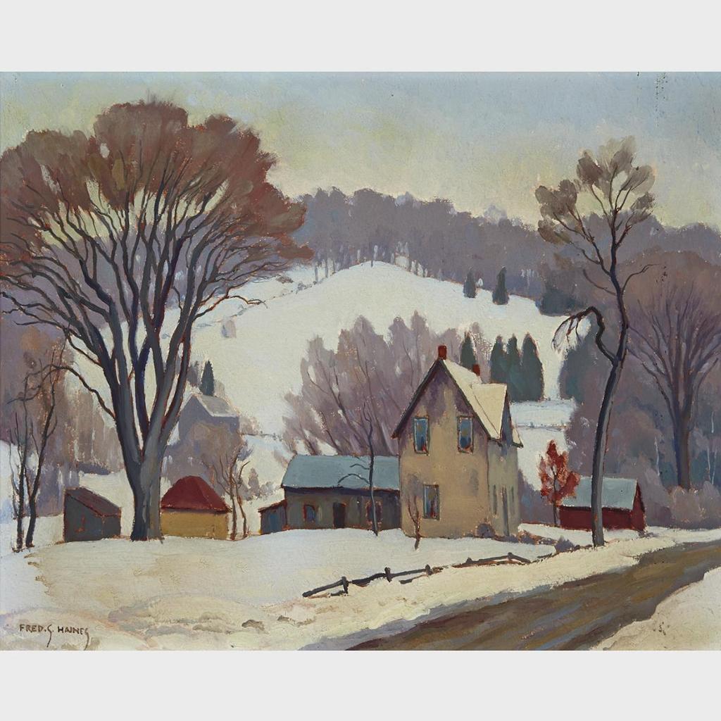 Frederick Stanley Haines (1879-1960) - The Goat Farm Near Dunedin, 1959
