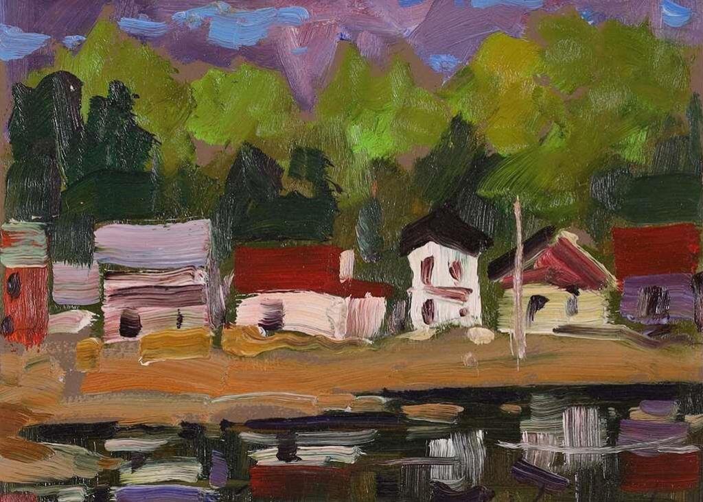 Bruno Côté (1940-2010) - Reflected Houses