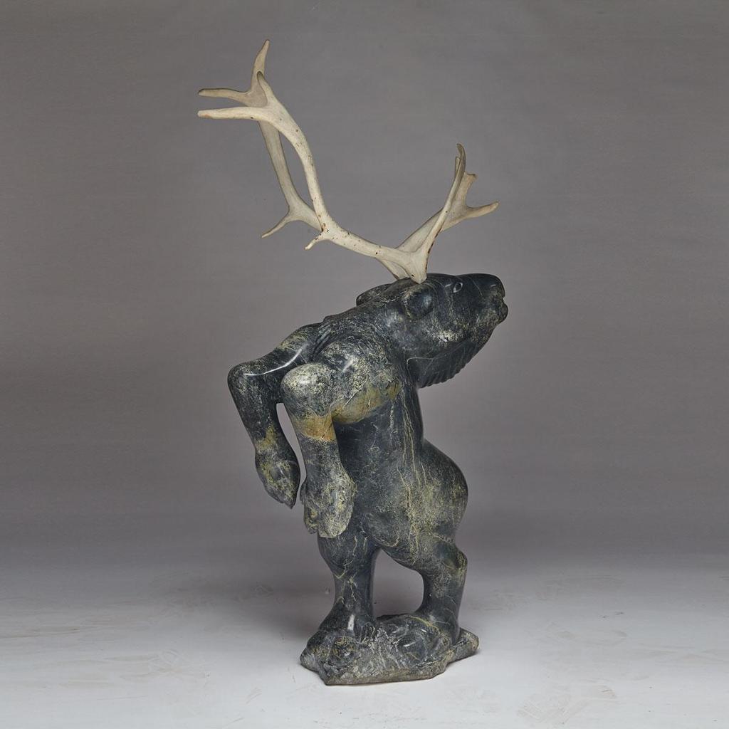 Aqjangajuk (Axangayu) Shaa (1937-2019) - Rearing Caribou