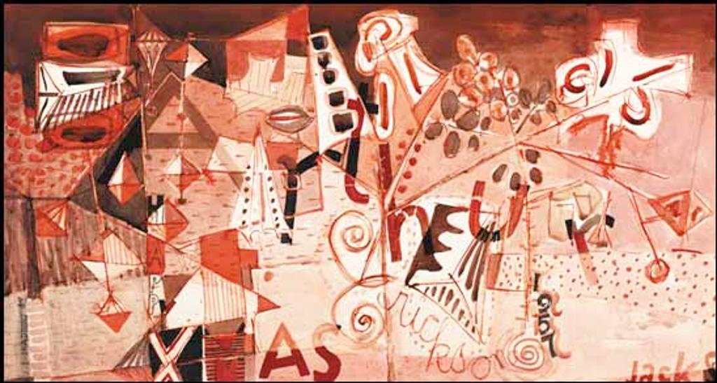 Jack Leaonard Shadbolt (1909-1998) - Arthur Erickson, Happy Xmas