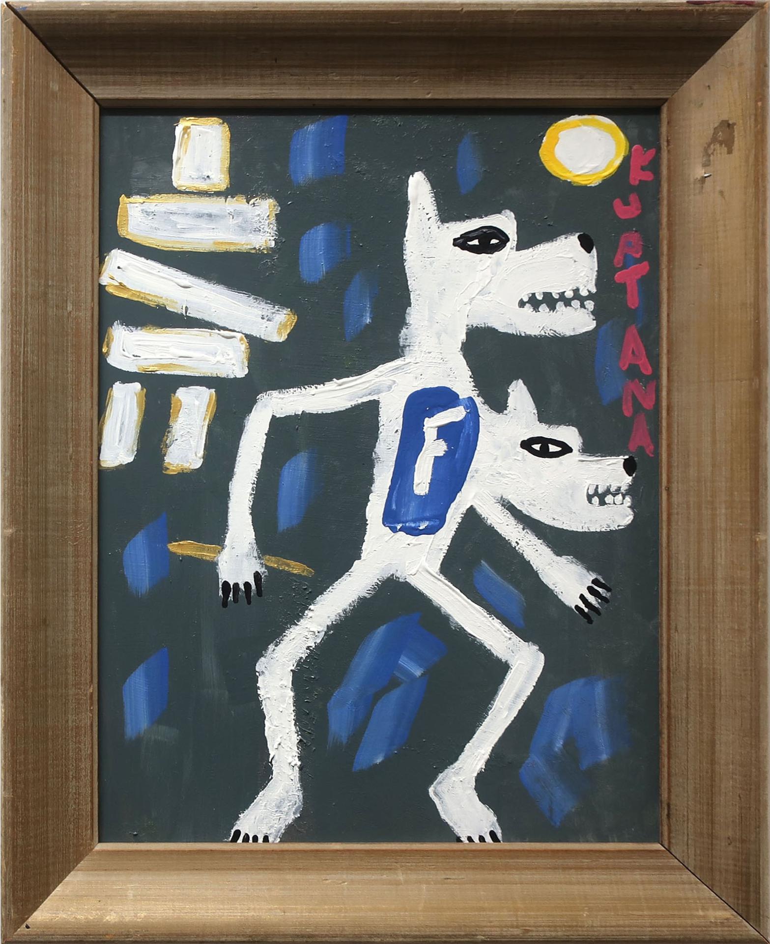 Floyd Kuptana (1964-2021) - Untitled (Two Headed Wolf)