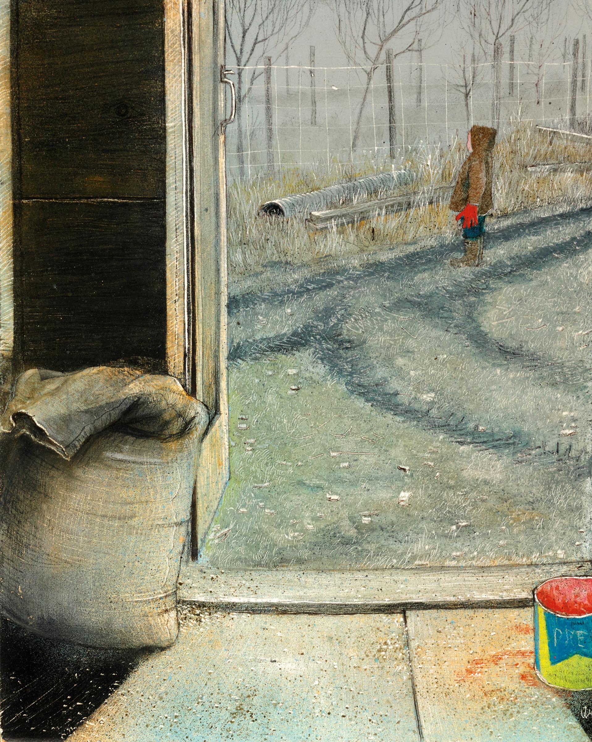 William Kurelek (1927-1977) - Fog on the Barn