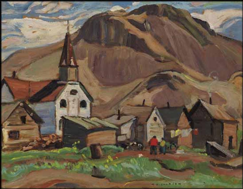 Alexander Young (A. Y.) Jackson (1882-1974) - Indian Village, Kamloops / Rolling Hills (verso)