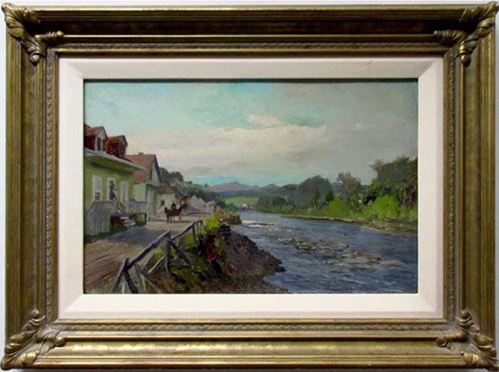 Frederic Martlett Bell-Smith (1846-1923) - Untitled (Town By River)