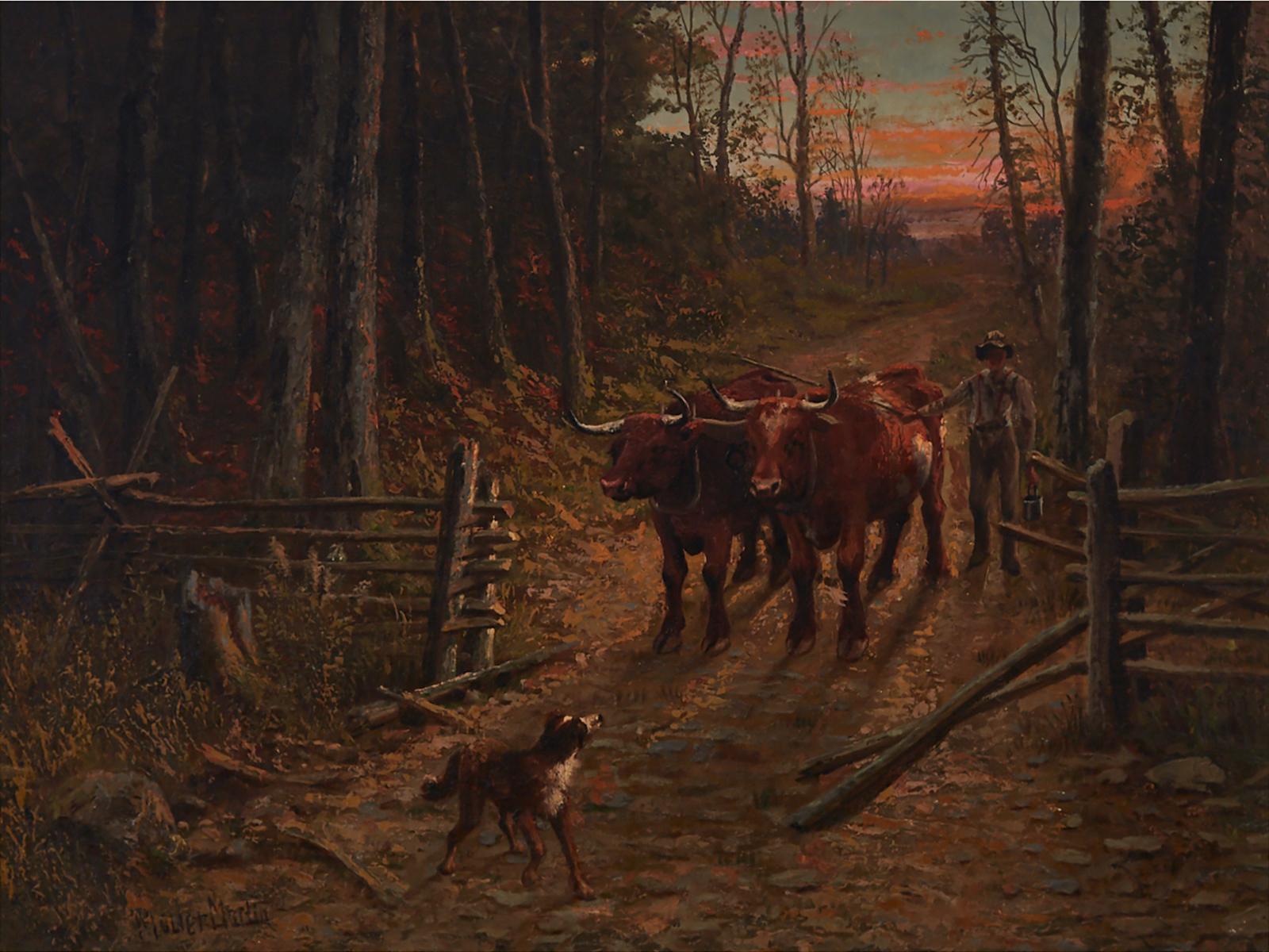 Thomas Mower Martin (1838-1934) - Ox Team