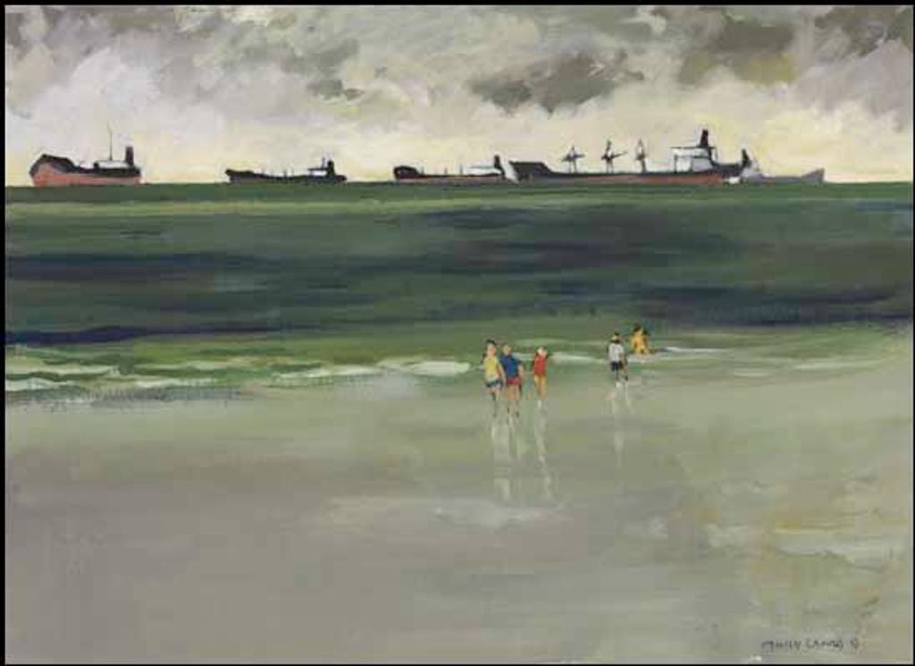 Molly Joan Lamb Bobak (1922-2014) - Grain Boats, Vancouver