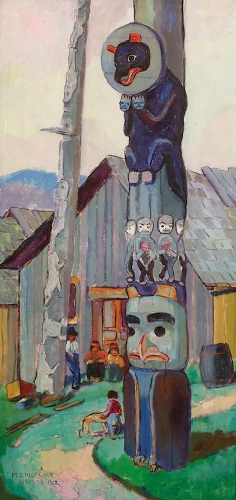 Emily Carr (1871-1945) - The Totem of the Bear and the Moon