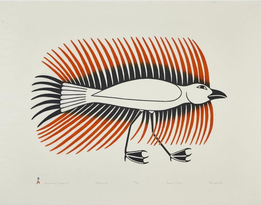 Kenojuak Ashevak (1927-2013) - Quivering Seagull