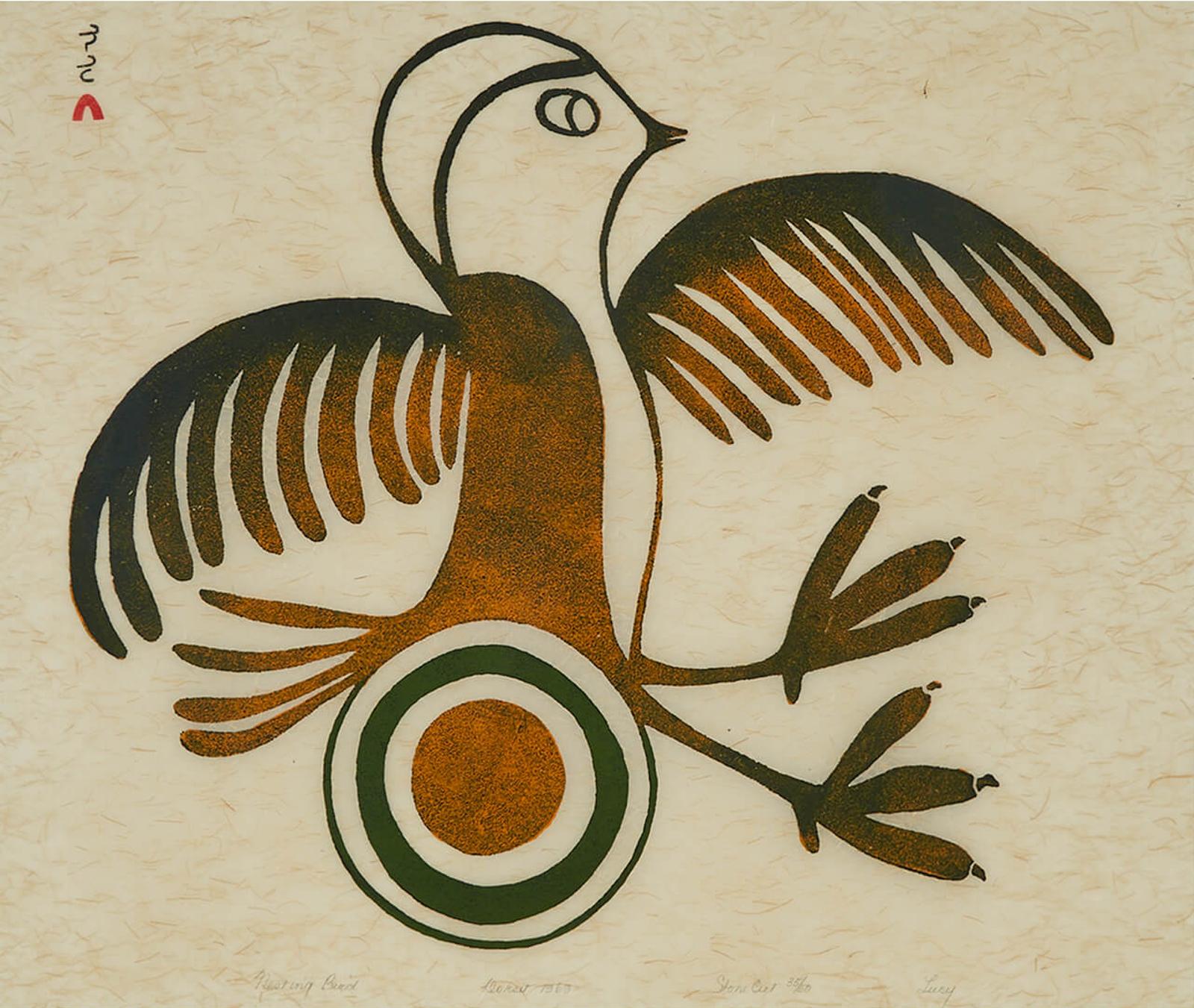 Lucy Qinnuayuak (1915-1982) - Nesting Bird