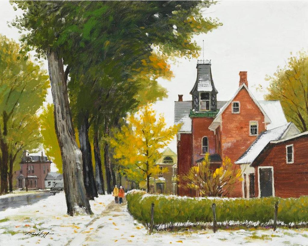 Ross Huggins (1916-1999) - October Snow, Morrisburg, Ontario, 1979