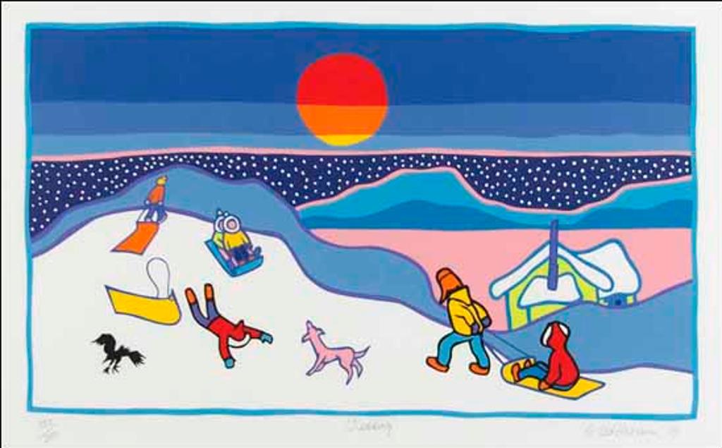 Ted Harrison (1926-2015) - Sledding (02828/2013-3140)