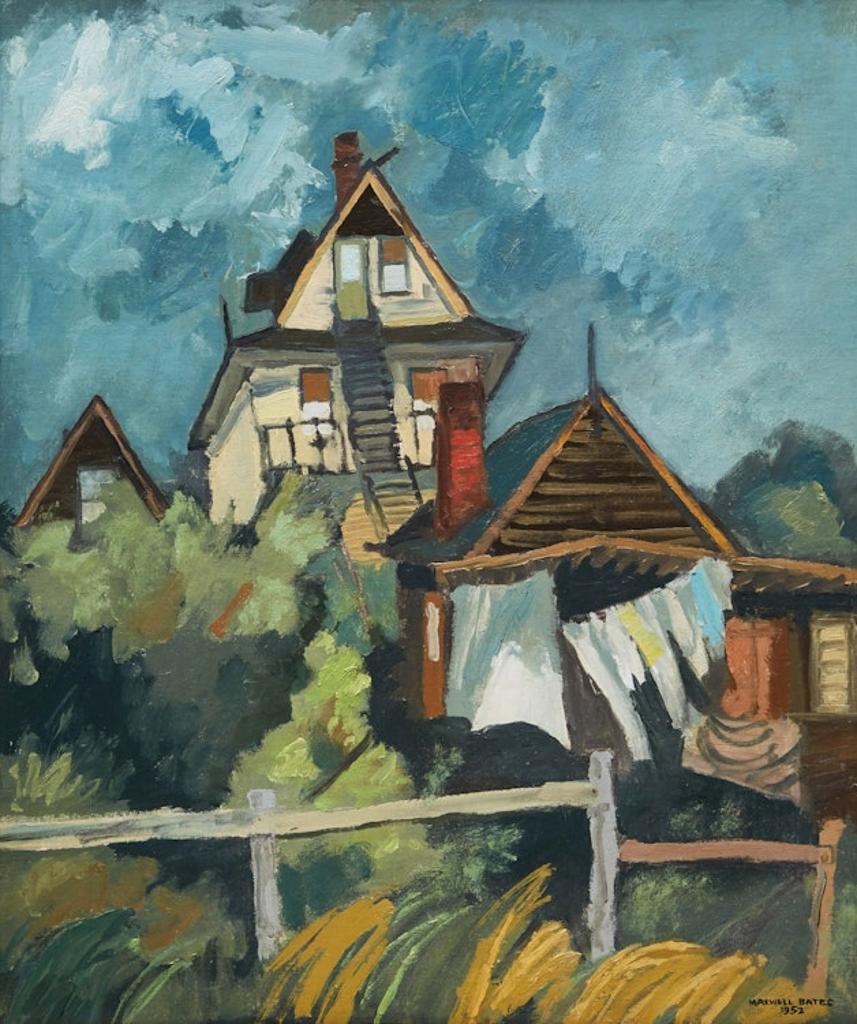 Maxwell Bennett Bates (1906-1980) - House by the Sea