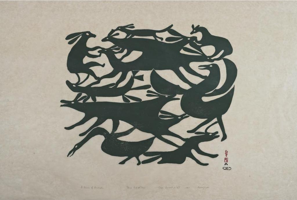 Kenojuak Ashevak (1927-2013) - A Vision Of Animals
