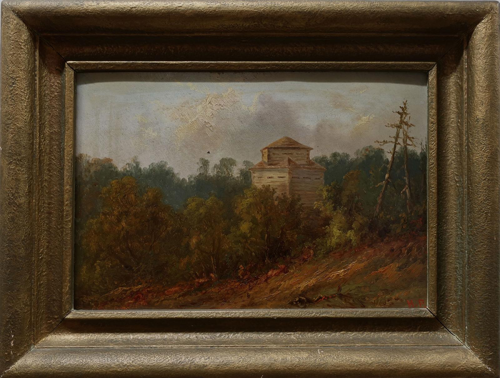 Henri Perre (1828-1890) - Fort In Wooded Area