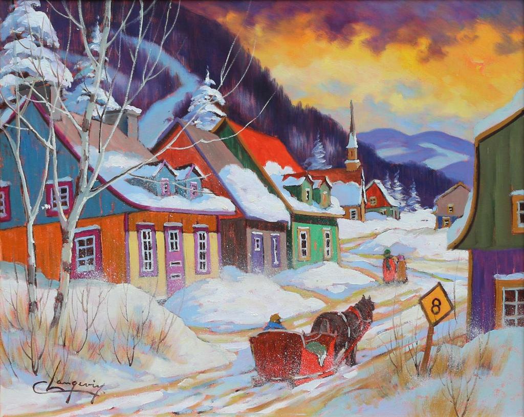Claude Langevin (1942-2024) - Toits Rouges, Charlevoix
