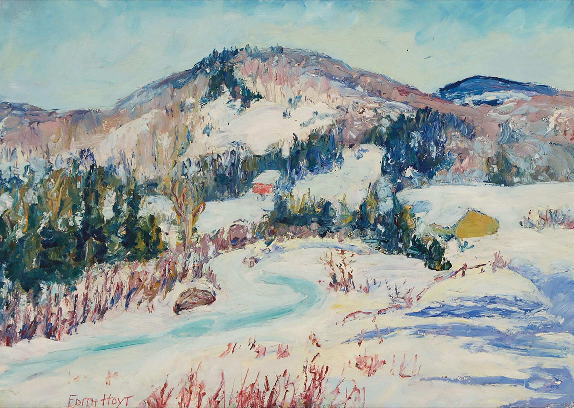 Edith Hoyt - Beauport, Pq, L'hiver (Winter Landscape In Beauport, Quebec)