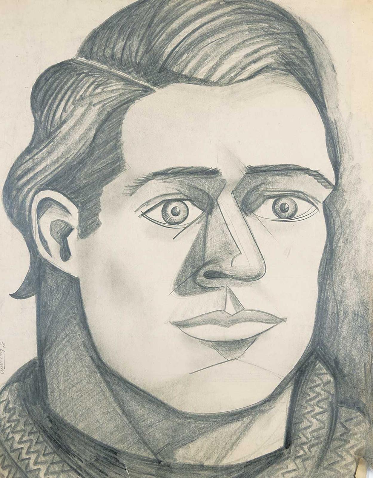 David Pugh (1946-1994) - Untitled - Determined Man