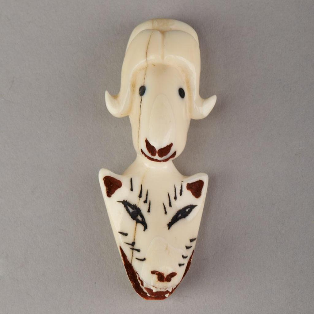 Jim Shavings (1945-1997) - Musk Ox Chasing Wolf