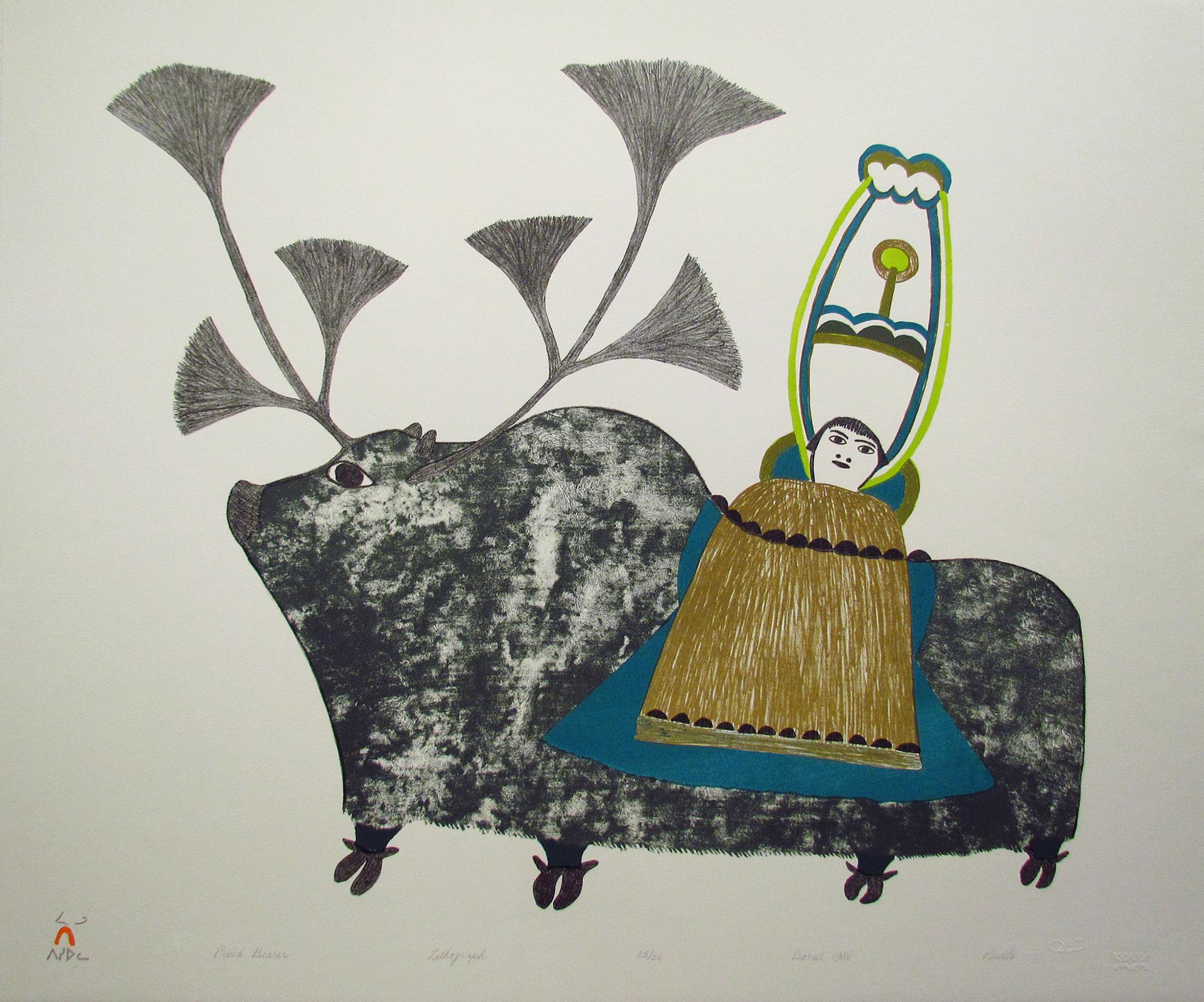 Pudlo Pudlat (1916-1992) - Proud Bearer, 1986