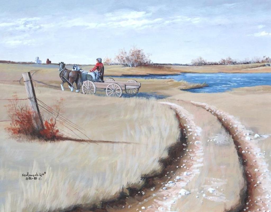 Ken Lonechild (1960-2017) - To Town For More Supplies; 1985/1988