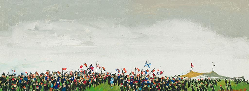 Molly Joan Lamb Bobak (1922-2014) - Through the Crowd