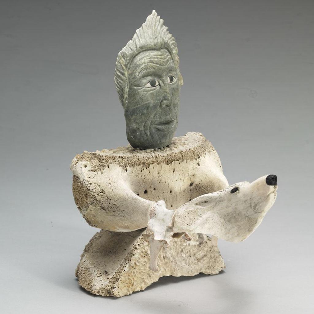 Manasie Akpaliapik (1955) - Shaman And Bear