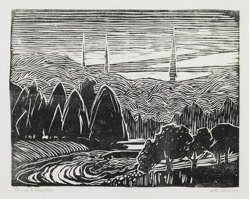 Mary Evelyn Wrinch (1877-1969) - Three Steeples