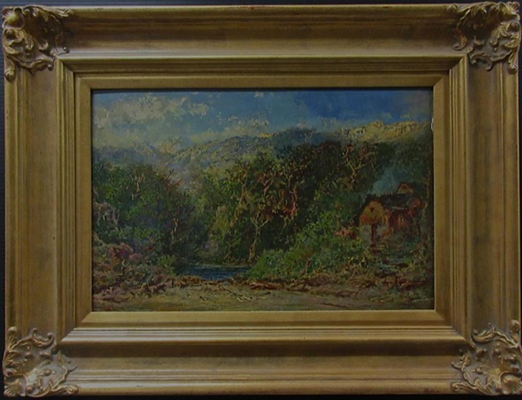 Otto Rheinhold Jacobi (1812-1901) - Cottage And Pond In A Valley
