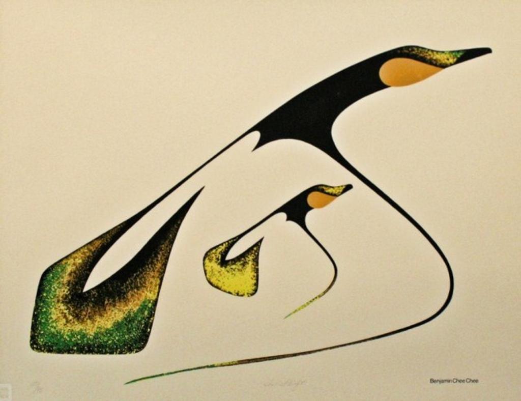 Benjamin Chee Chee (1944-1977) - In FLight