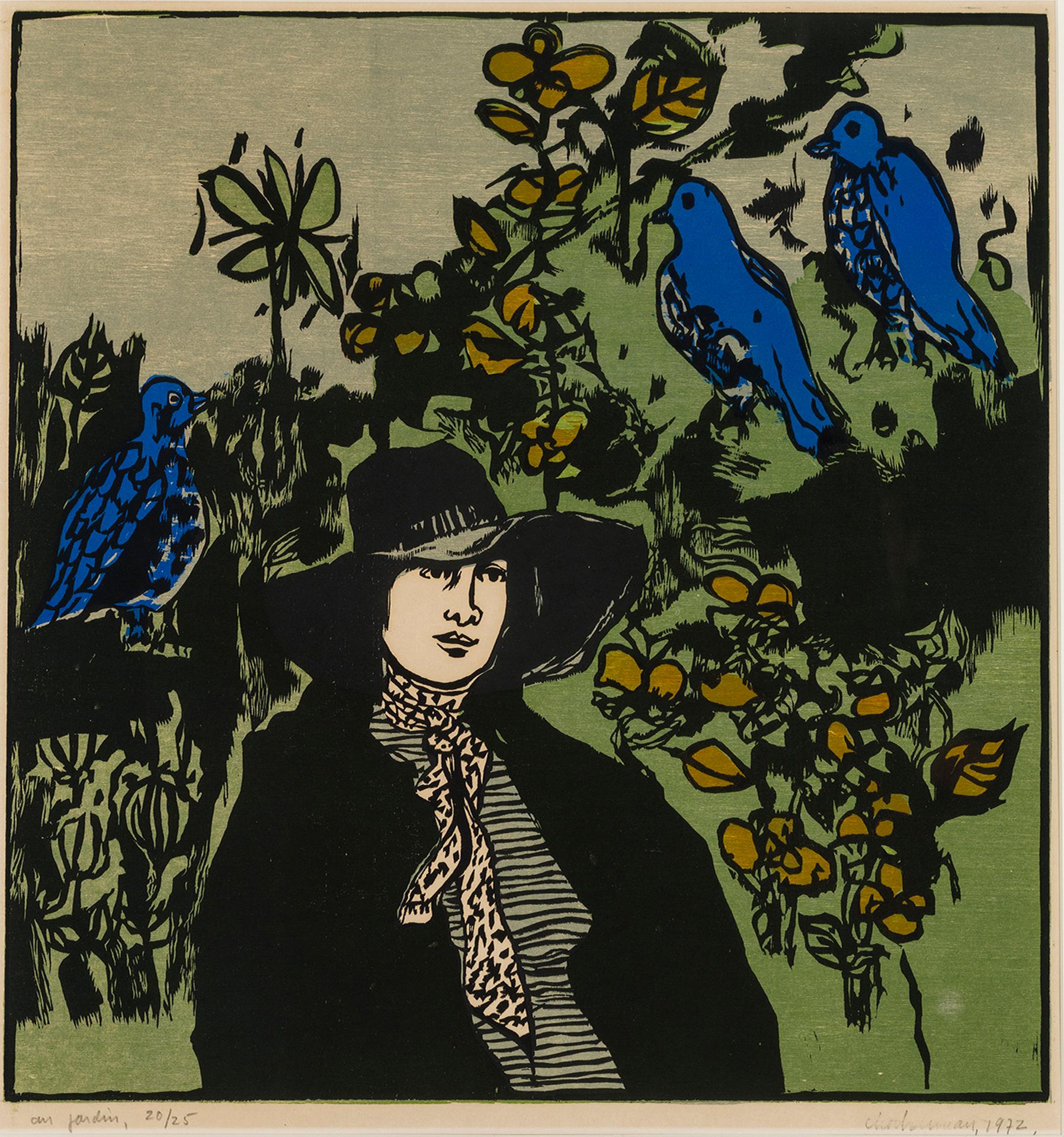 Monique Charbonneau (1928) - Au jardin, 1972