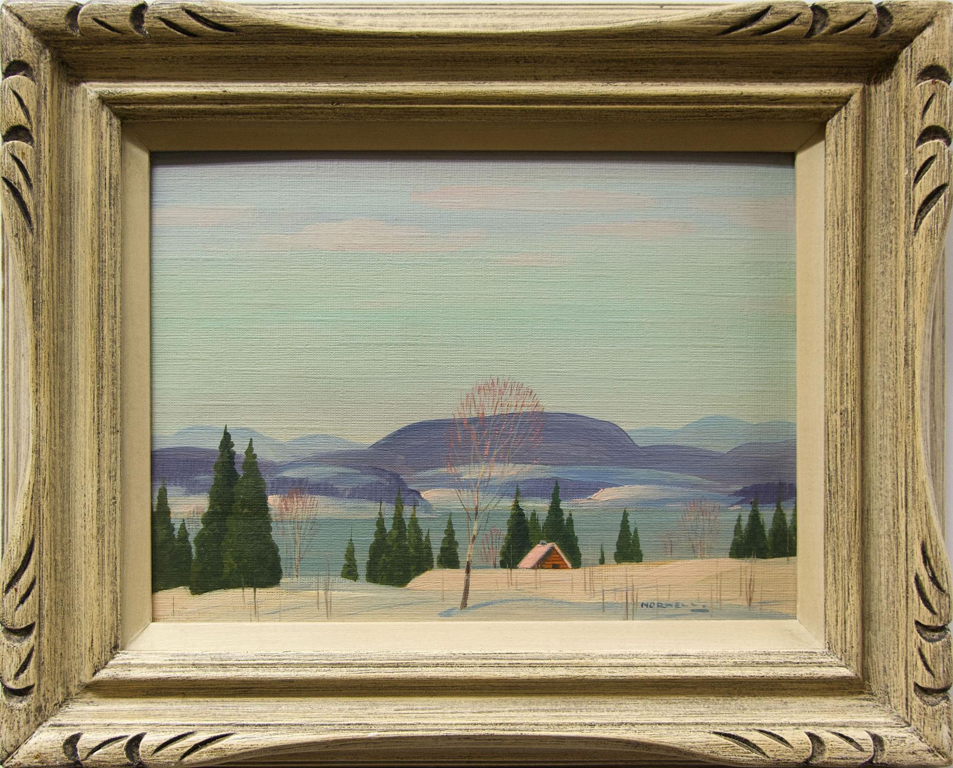 Graham Norble Norwell (1901-1967) - Untitled (Cabin By Lake - Laurentians)