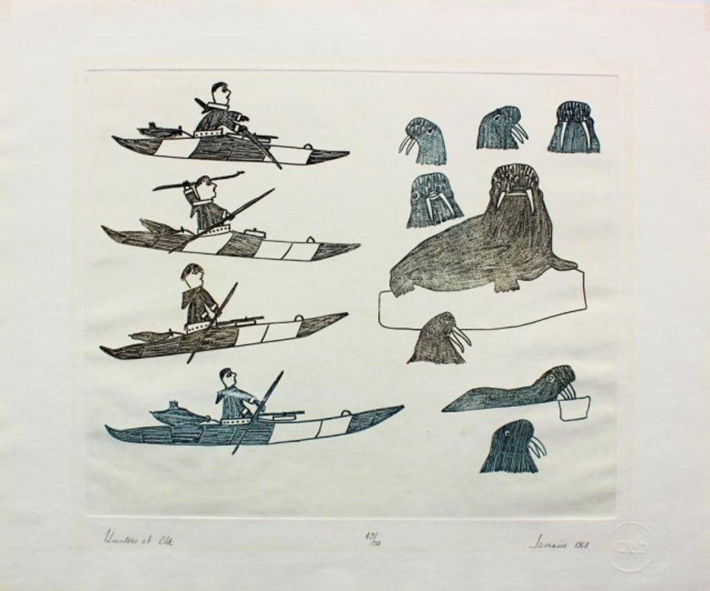 Jamasie Teevee (1910-1985) - Engraving, 49/50
