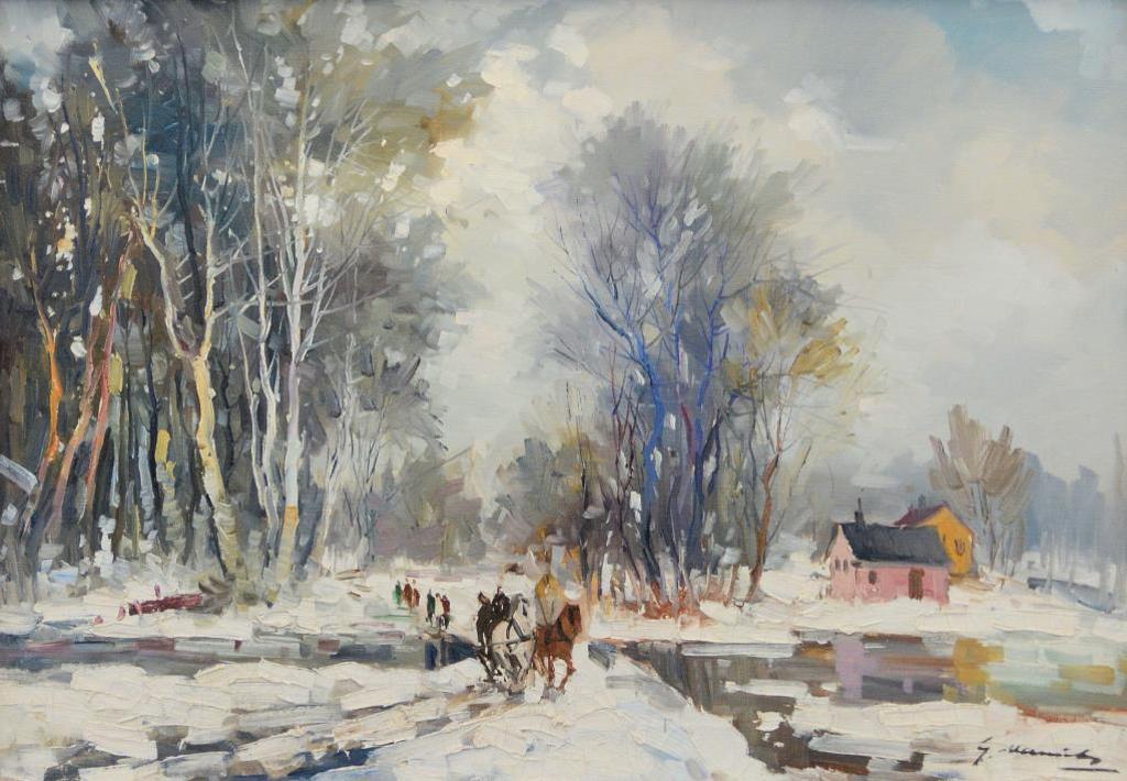 Geza (Gordon) Marich (1913-1985) - Winter Sleigh Ride