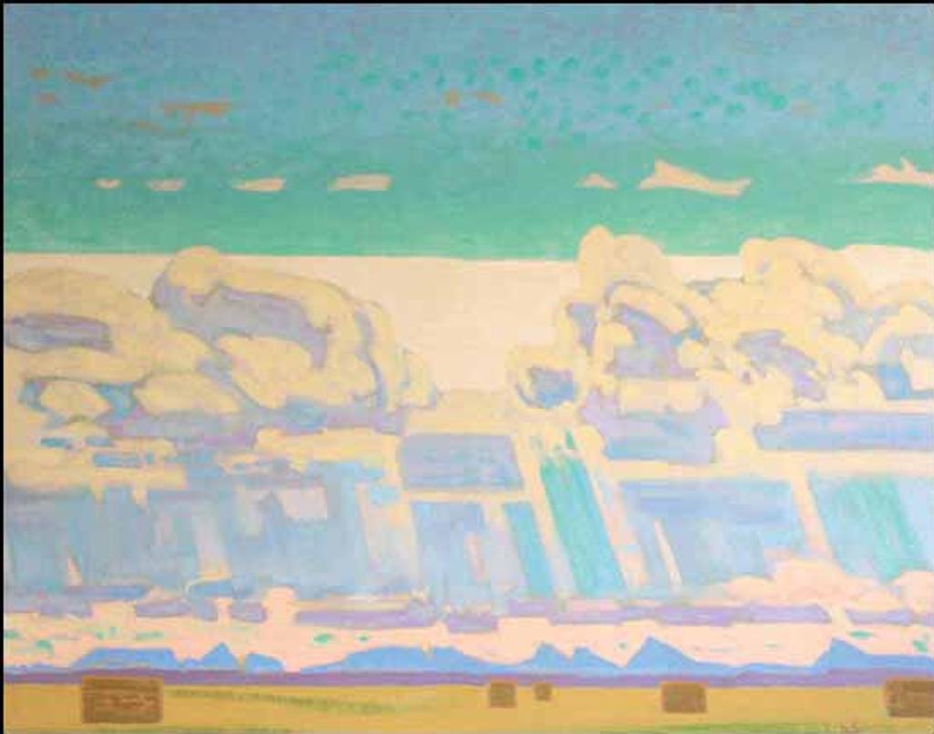 Illingworth Holey (Buck) Kerr (1905-1989) - Hay Land and Distant Mountains (02595/2013-2301)