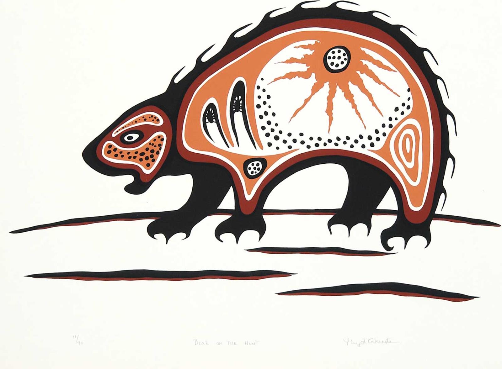 Lloyd Kakepetum (1958) - Bear on the Hunt  #11/90