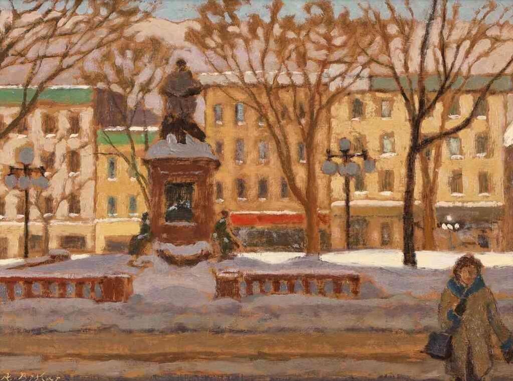 Antoine Bittar (1957) - Winter Facades (Quebec City); 2019