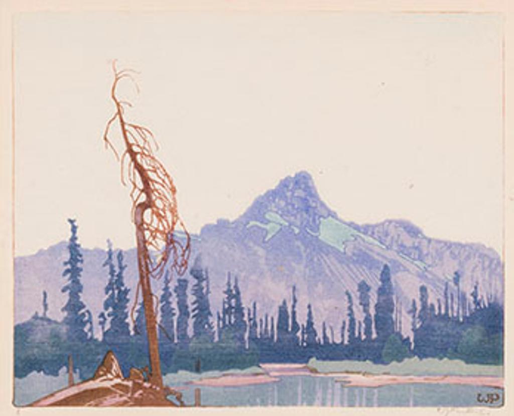 Walter Joseph (W.J.) Phillips (1884-1963) - Mount Cathedral from Lake O'Hara, BC