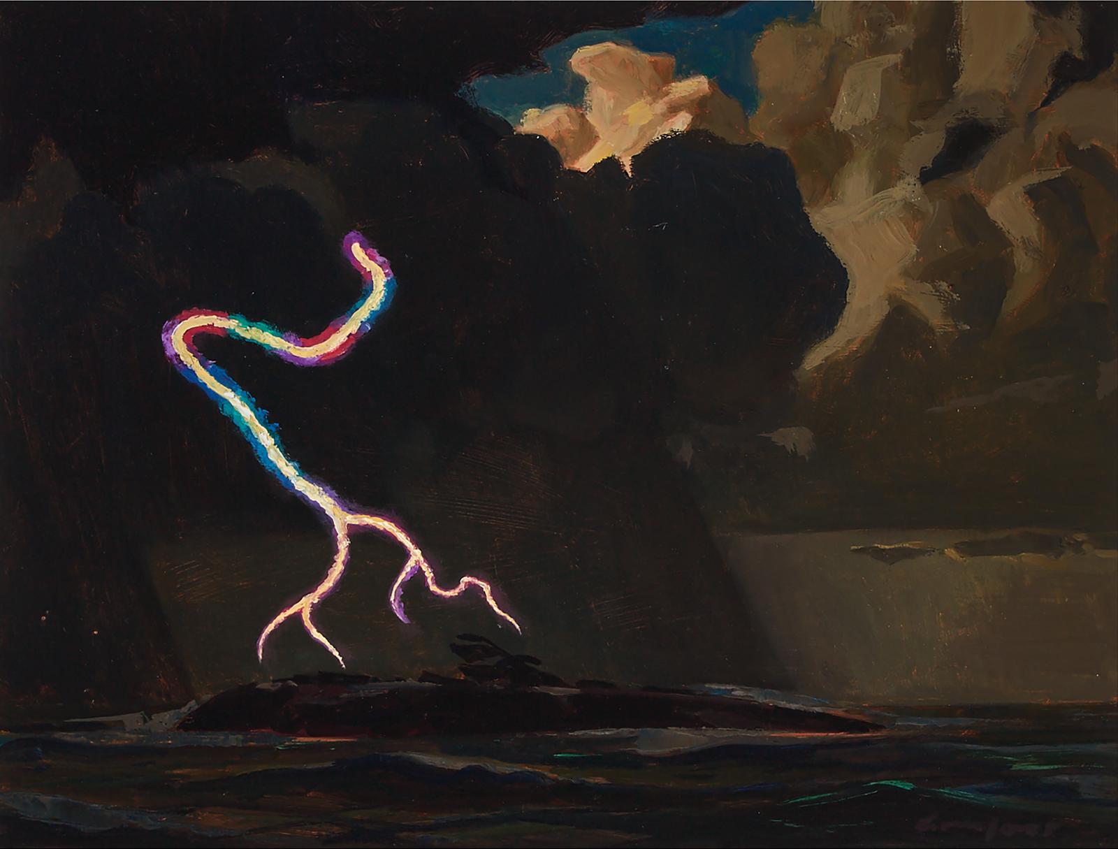 Charles Fraser Comfort (1900-1994) - Aspects Of Nature (4) Thunder Storm, Georgian Bay, 1978