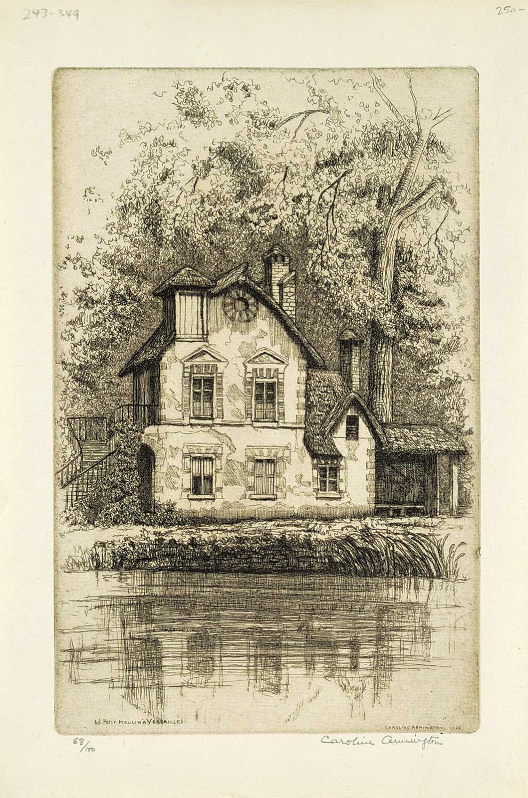 Caroline Helena Armington (1875-1939) - Le Petit Moulin a Versailles #68/100