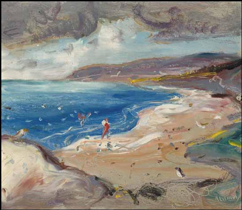 Arthur Lismer (1885-1969) - Figures on a Beach