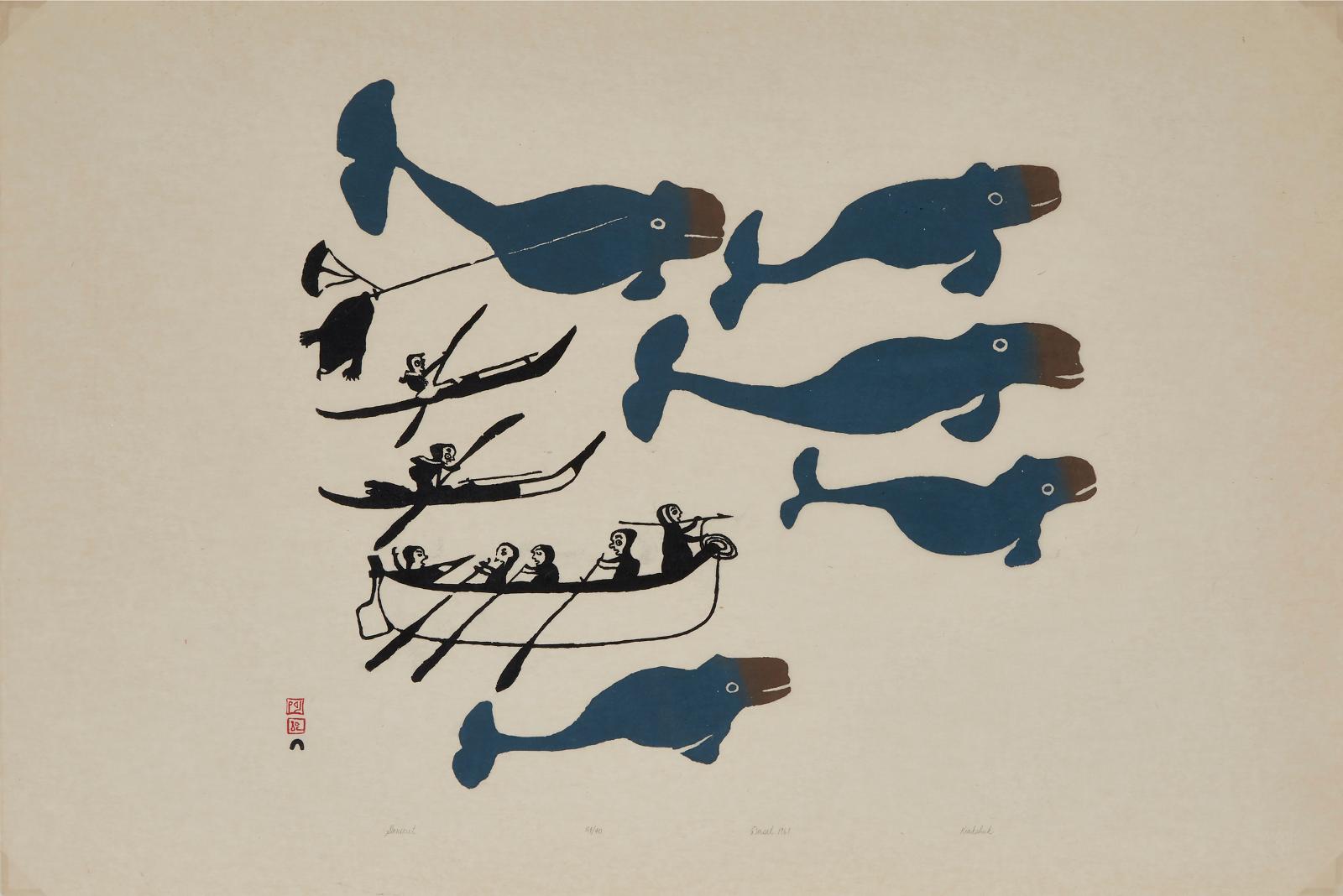 Kiakshuk (1886-1966) - Whale Hunt
