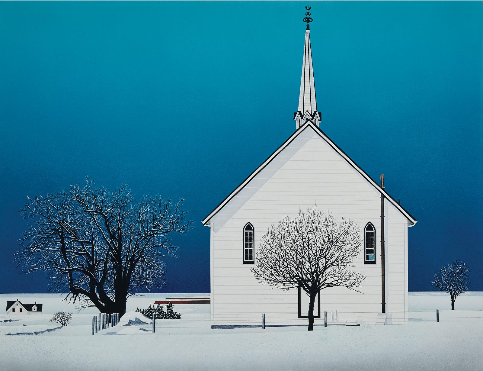 David Allan Thauberger (1948) - Winter Blue, 2007