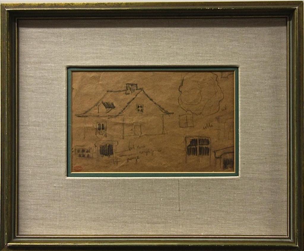 Clarence Alphonse Gagnon (1881-1942) - Sketch For French Canadian Village