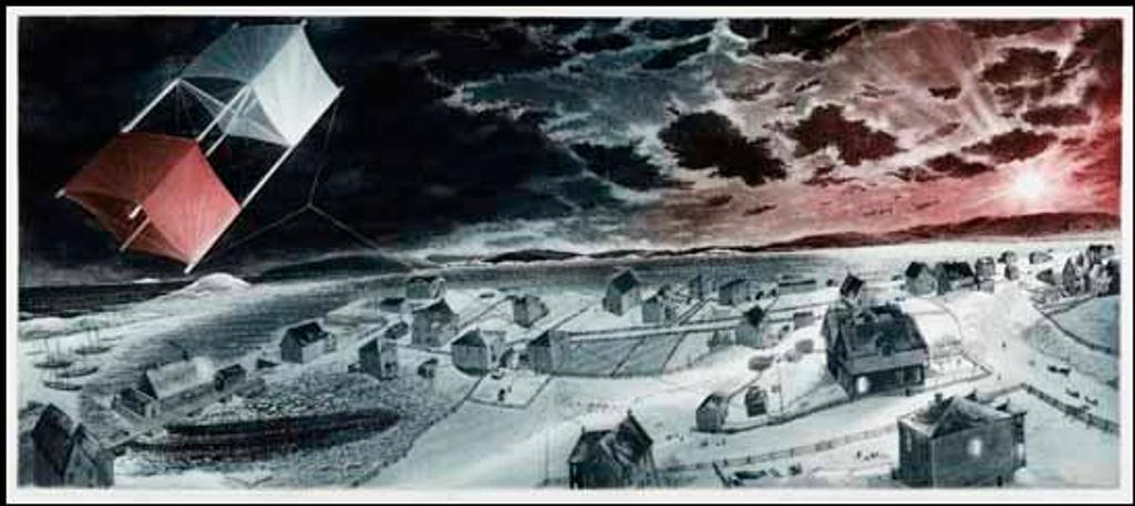David Lloyd Blackwood (1941-2022) - Uncle Cluny's Kite over Wesleyville