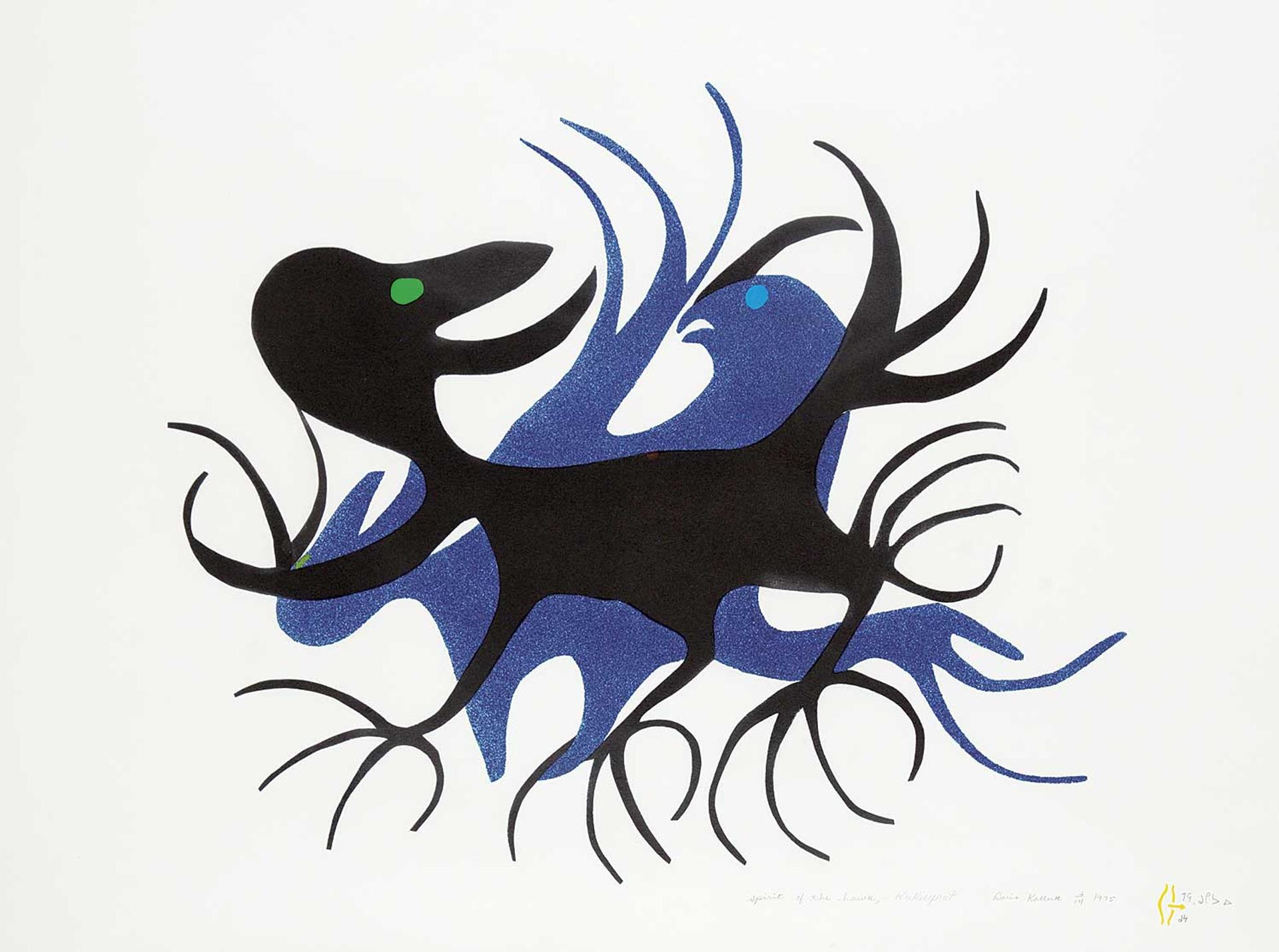 Myra Kukiiyaut (1929-2006) - Spirit of the Hawk #4/14