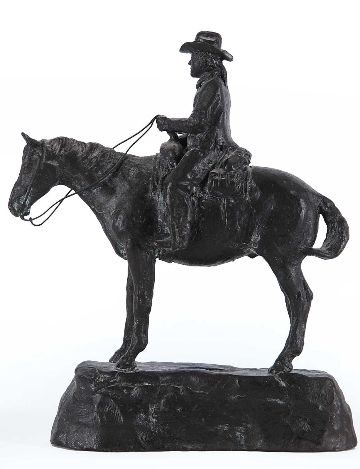 Malcom [Mac] James MacKenzie - Untitled - Horse Rider on Raised Base