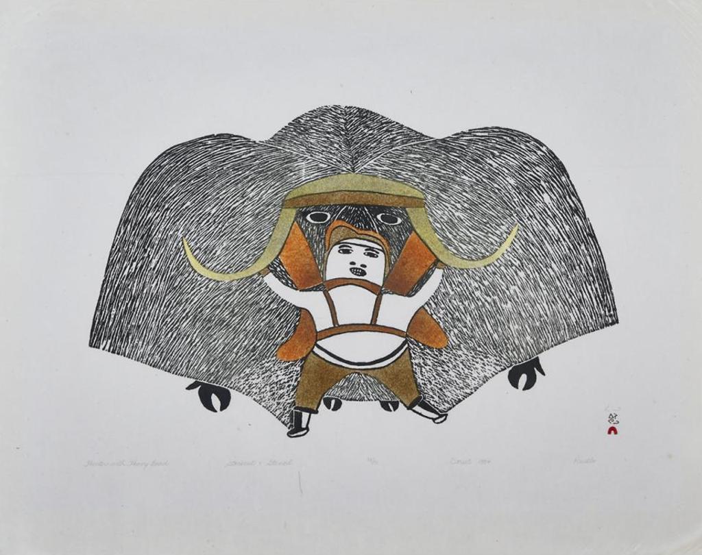 Pudlo Pudlat (1916-1992) - Hunter With Heavy Load