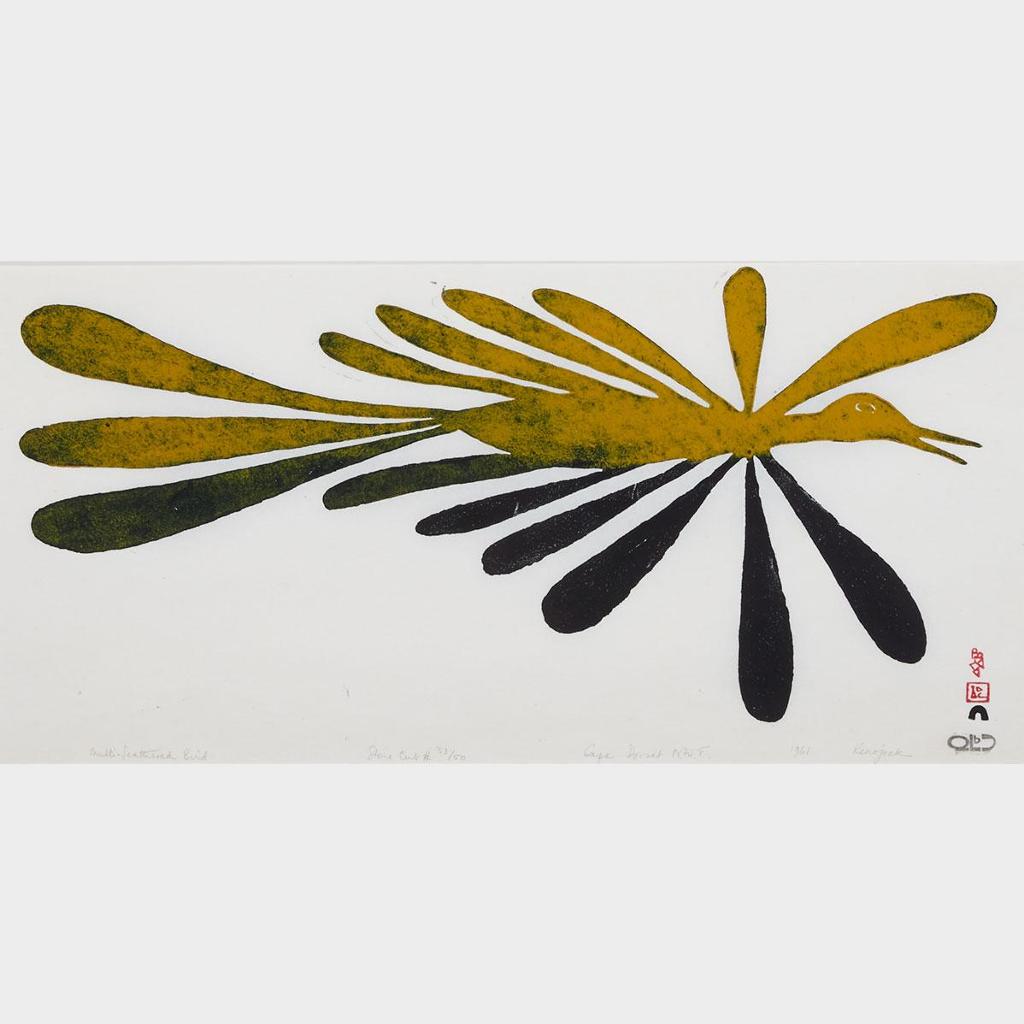 Kenojuak Ashevak (1927-2013) - Multi-Feathered Bird