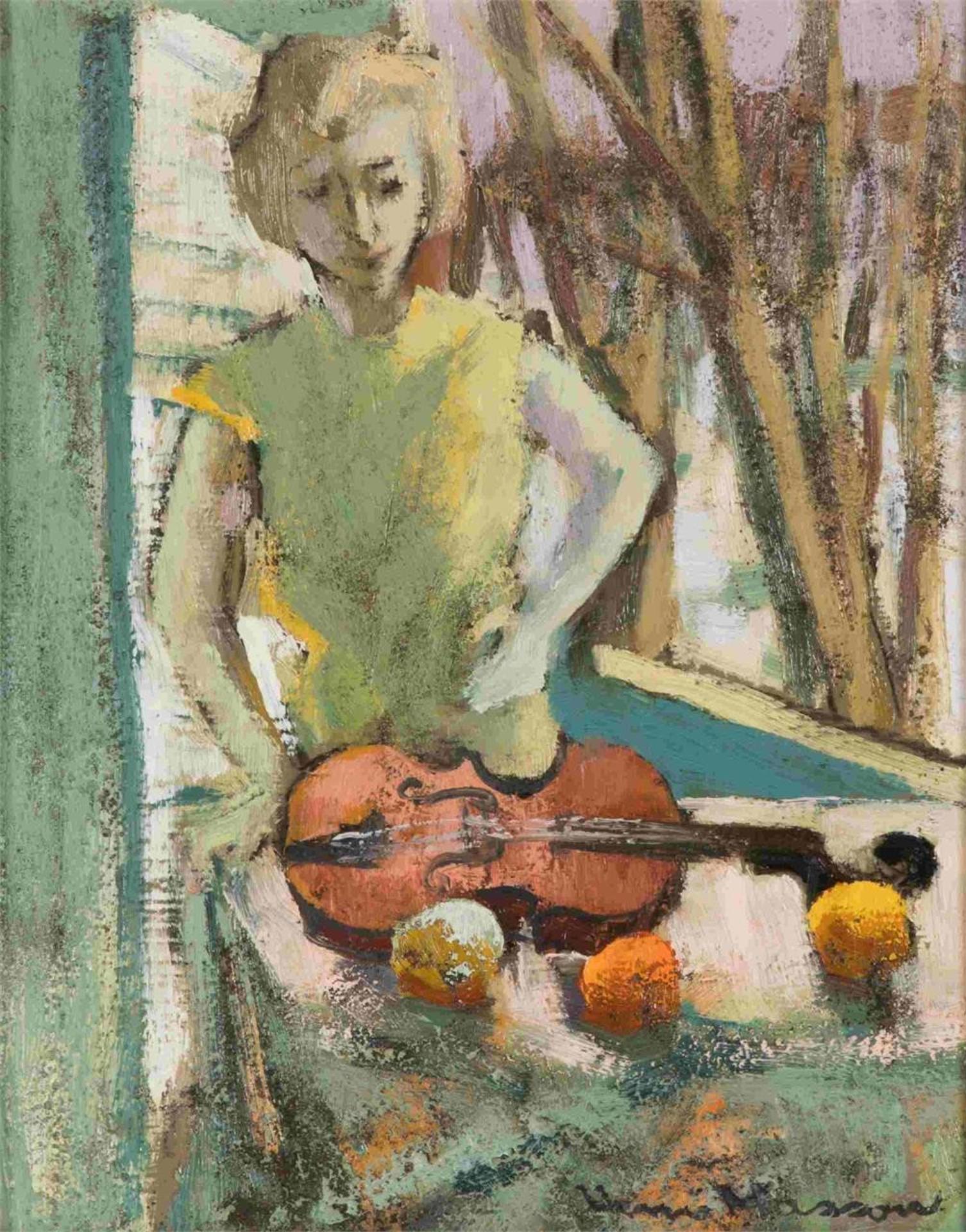 Henri Leopold Masson (1907-1996) - Le Violon (1970)